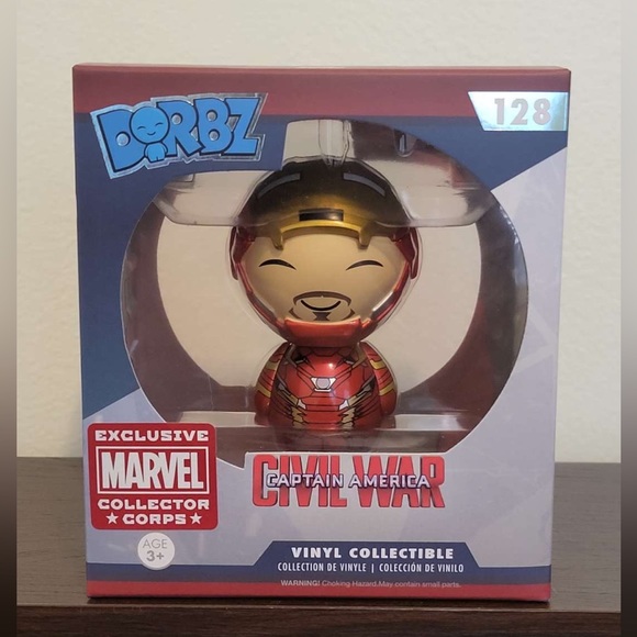 Funko Dorbz Marvel Iron Man Unmasked #128 - Picture 1 of 5